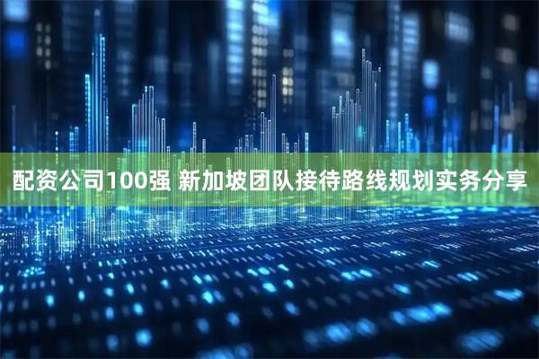 配资公司100强 新加坡团队接待路线规划实务分享